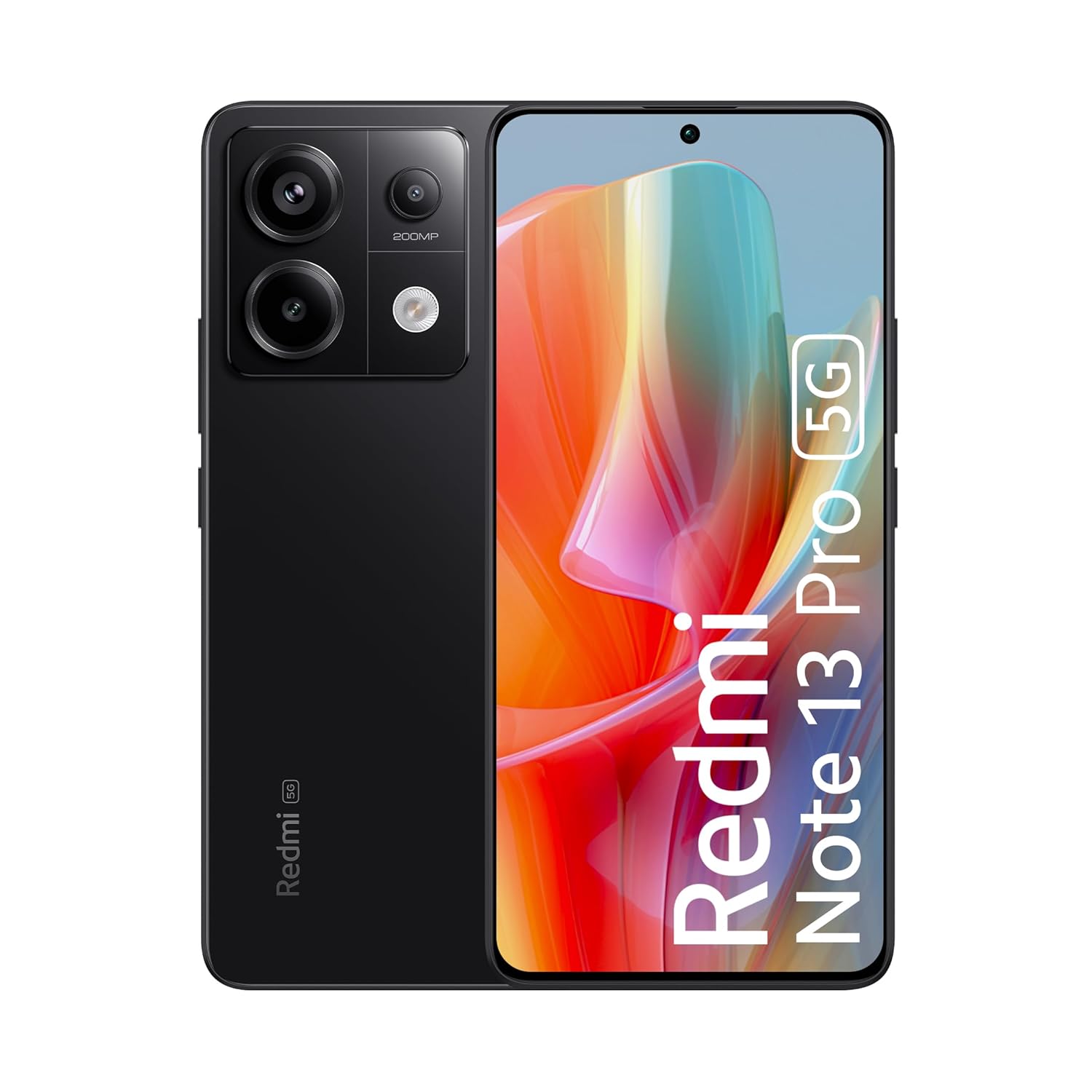 Redmi Note 13 Pro (Midnight Black, 12GB RAM, 256GB Storage) | 1.5K AMOLED | 200MP Hi-Res Camera | Flagship 4nm SD 7s Gen 2 | 67W TurboCharge
