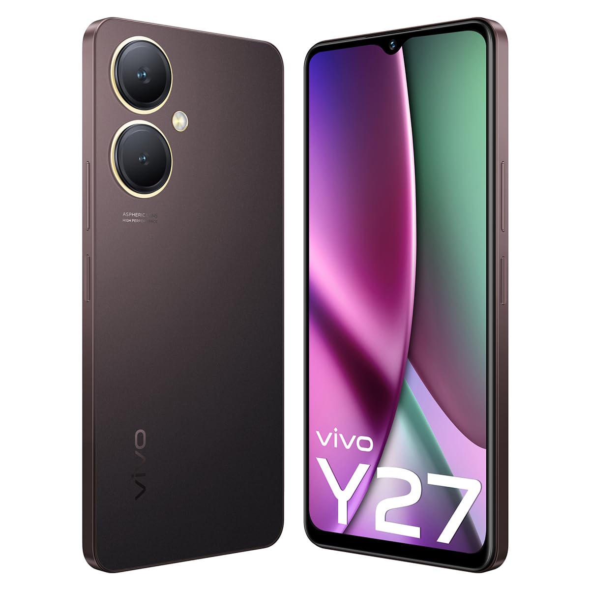 Vivo Y27 (Burgundy Black, 6GB RAM, 128GB Storage) with No Cost EMI/Additional Exchange Offers