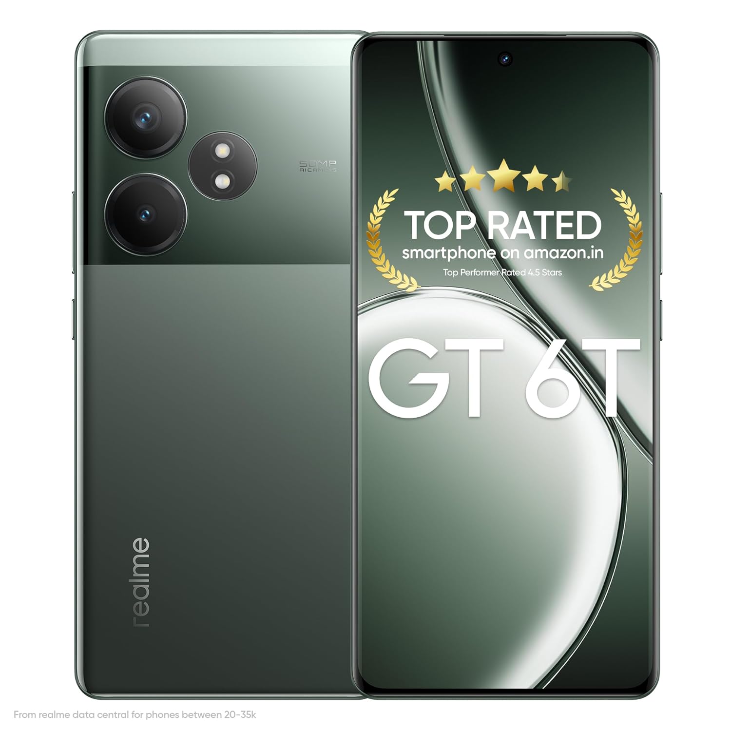 realme GT 6T 5G (Razor Green,12GB RAM+256GB Storage) | India’s 1st 7+ Gen 3 Flagship Chipset | 1.5M+AnTuTu Score | 5500mAh+120W | The World’s Brightest Flagship Display