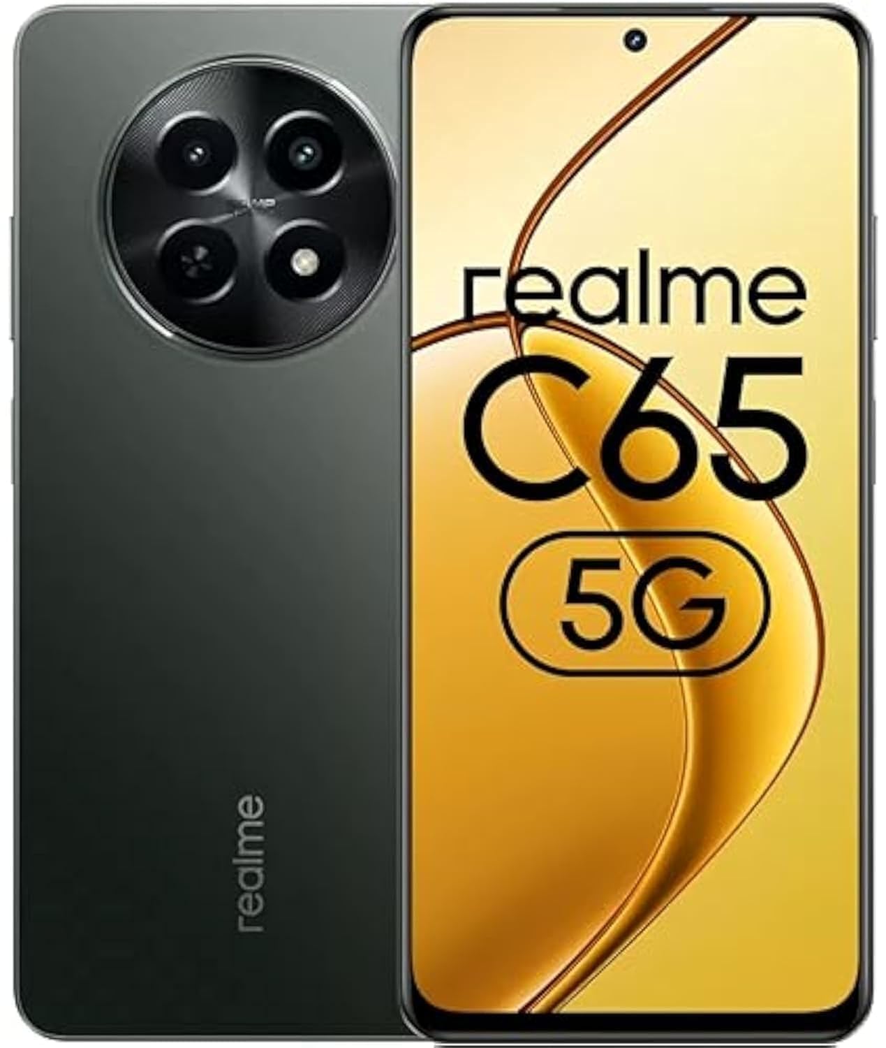 Realme C65, Glowing Black , 6GB + 128GB