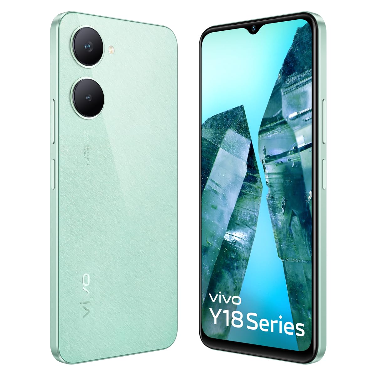 vivo Y18 (Gem Green, 4GB RAM, 64GB Storage) with No Cost EMI/Additional Exchange Offers | Without Charger